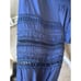 Ramy Brook Navy Rosey Drop Waist Flowy Mini Dress Embroidered Sleeves Size S