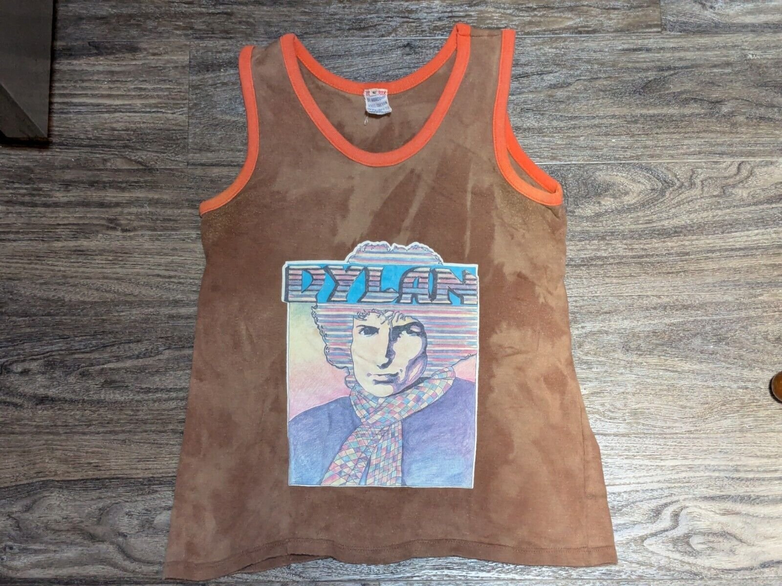Small S Antique Rare Vintage Bob Dyland Shirt Brown by Hidaco 100% Cotton