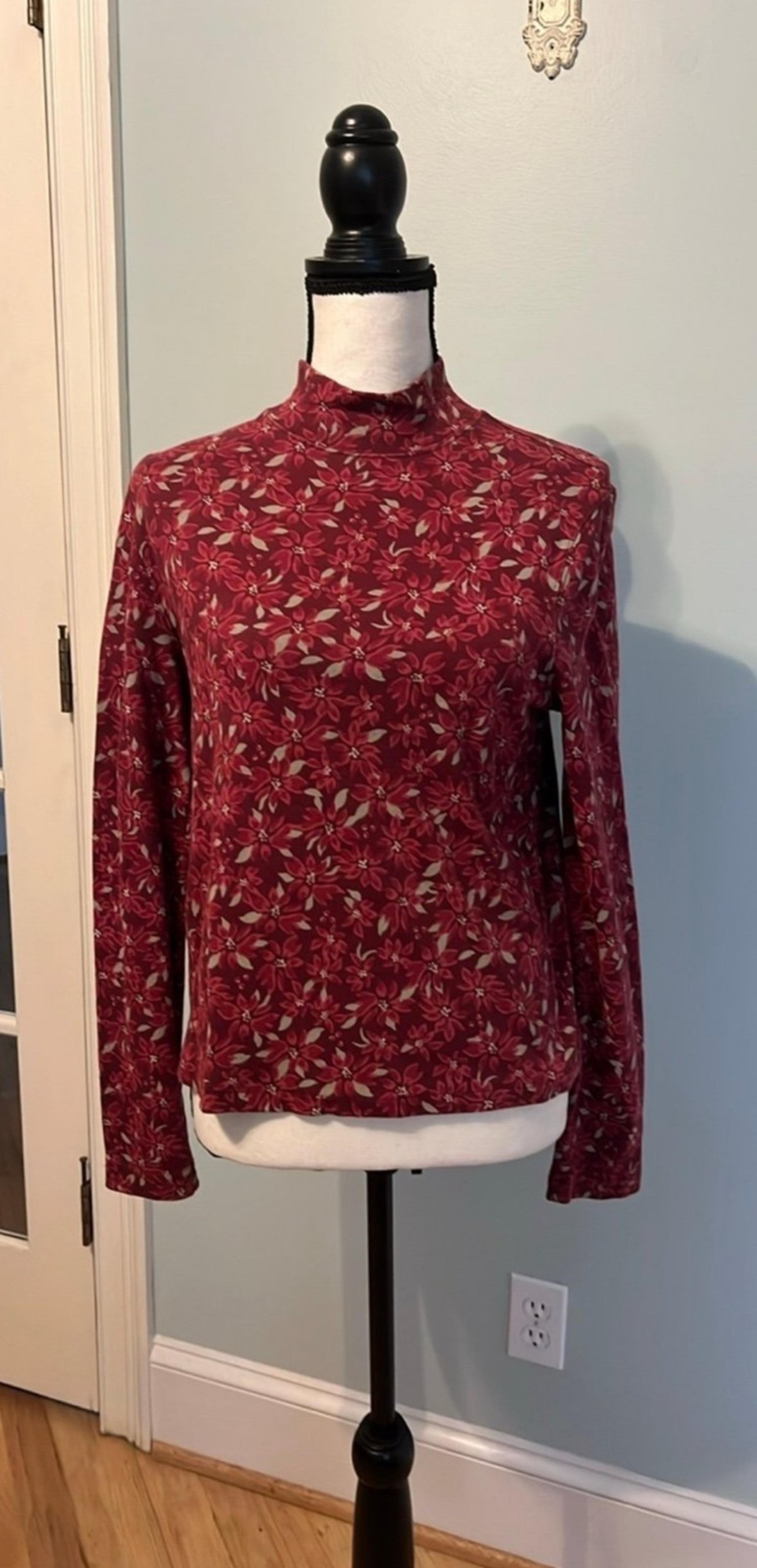 Croft & Barrow Holiday Turtleneck Blouse