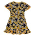 Cinq a Sept Floral Cameron Wrap Dress 4 Navy Multi Silk Mini Short Sleeve Spring