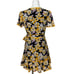 Cinq a Sept Floral Cameron Wrap Dress 4 Navy Multi Silk Mini Short Sleeve Spring