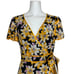 Cinq a Sept Floral Cameron Wrap Dress 4 Navy Multi Silk Mini Short Sleeve Spring