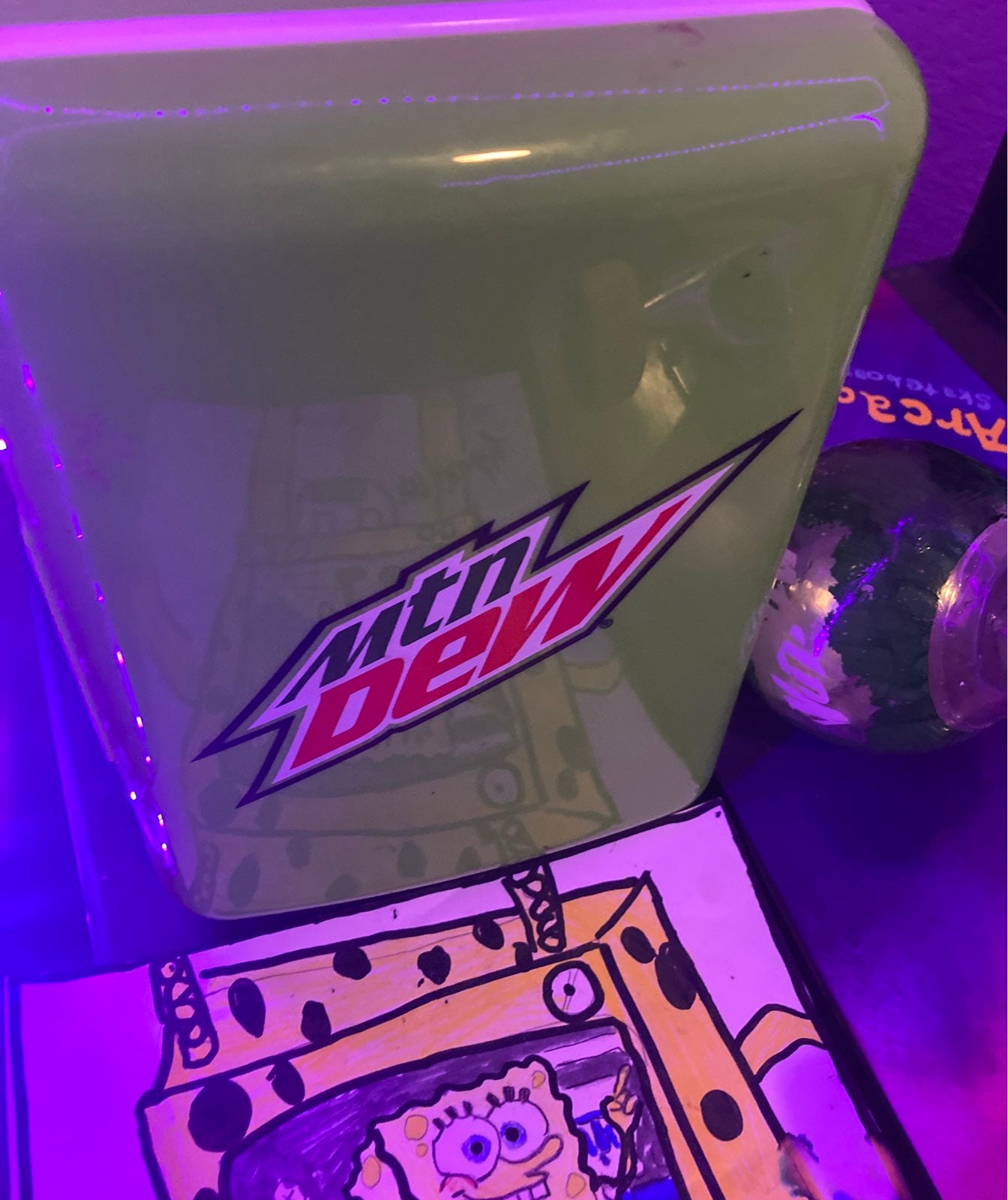 mountain dew mini fridge