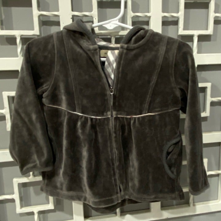 Burberry CWF grey zip hoodie