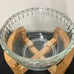 Wood Stand With Bowl
