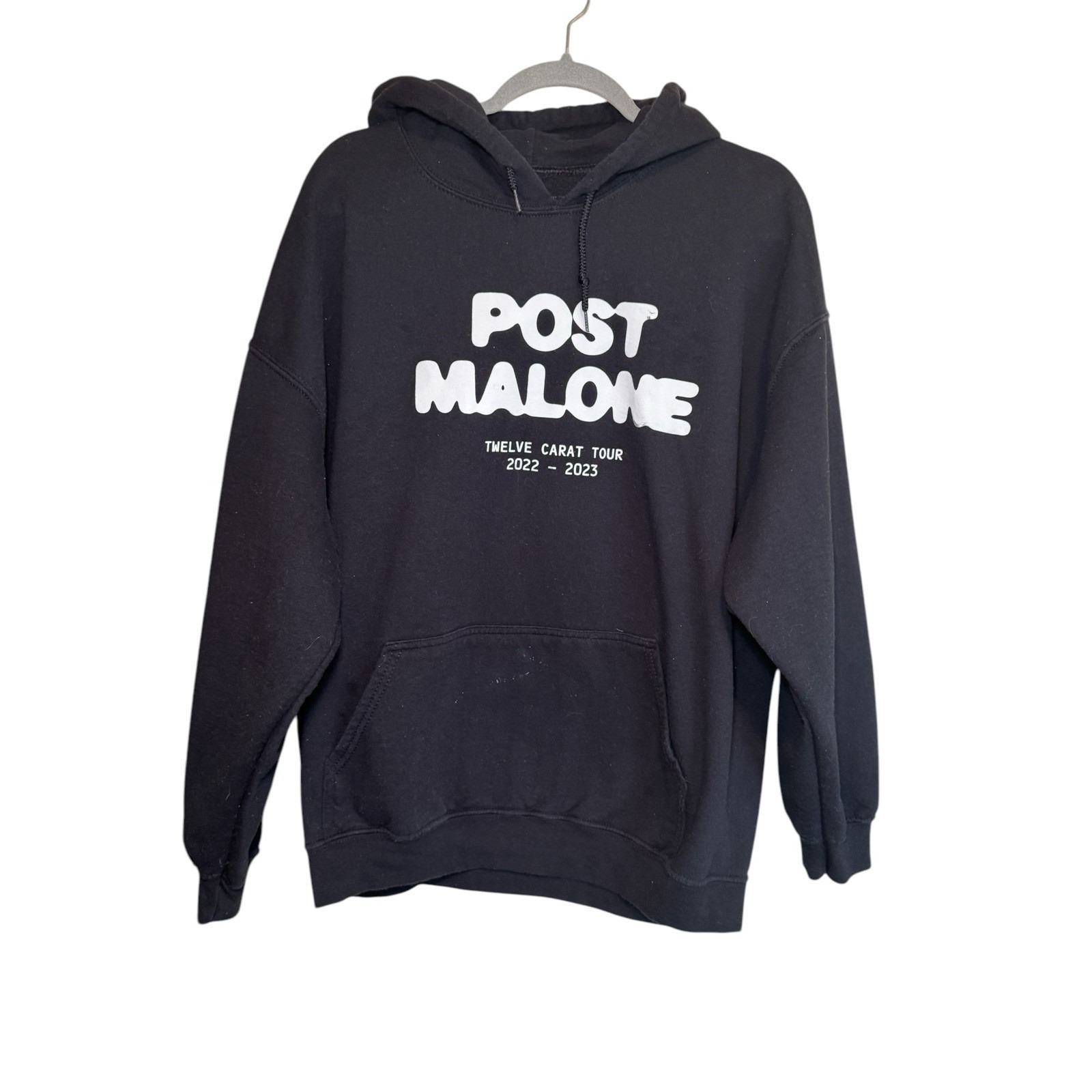 Post Malone Twelve Carat Tour Concert Hoodie Sweatshirt 2022-2023 Mens Black XL