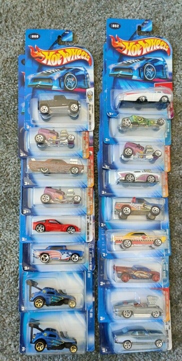 Hot Wheels lot of #17 SEALED IN BOX. 0714 & C series. '03 & '04 Series
