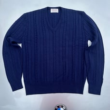 Lord Jeff Navy sweater 90s orlon and fine wool