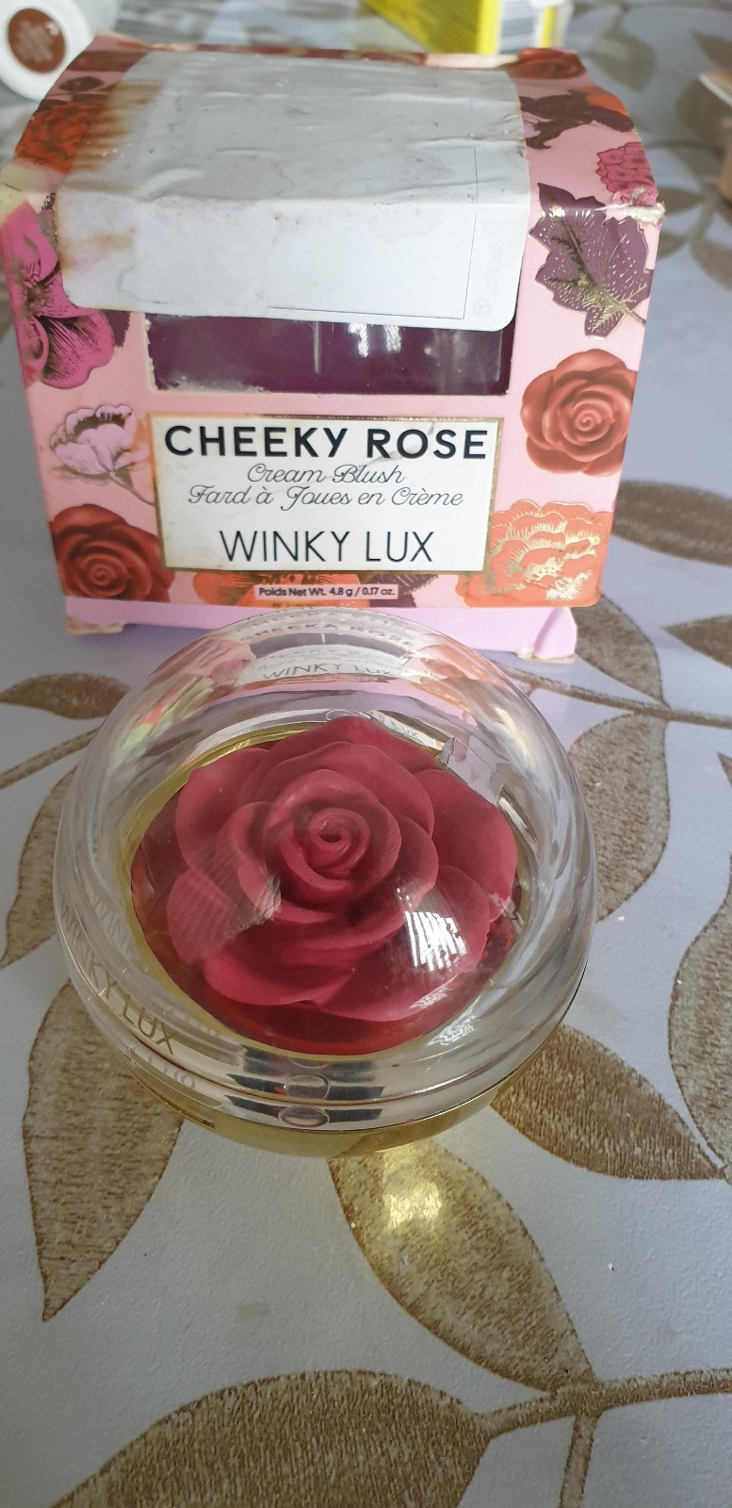 Winky Lux 3D Flower Cheeky Rose Cream Blush Dodgy 4.8g