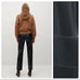 NWOT. Mango Black 100% Ovine Leather Straight-Fit Leather Pants. Size 4.