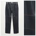 NWOT. Mango Black 100% Ovine Leather Straight-Fit Leather Pants. Size 4.