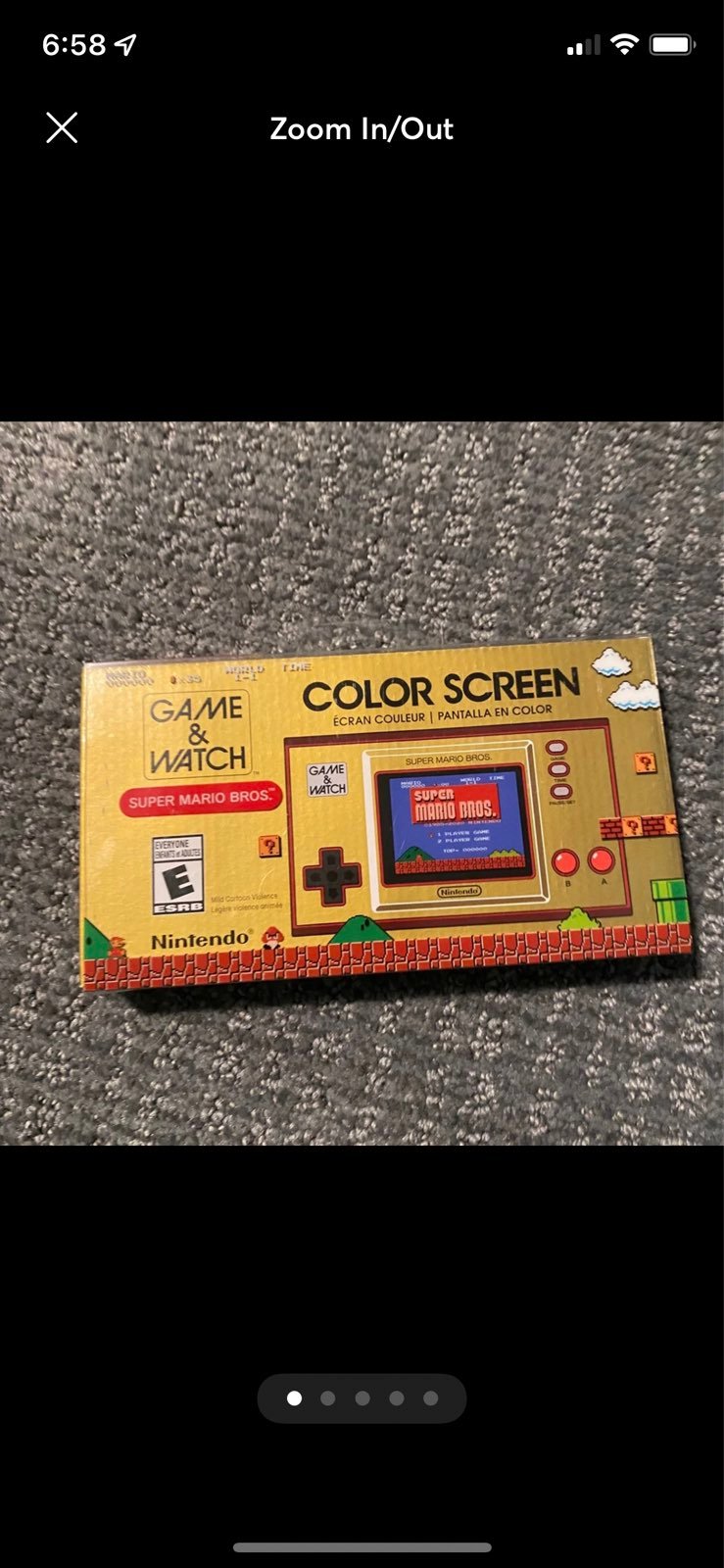 Super Mario Bros game and watch sealed