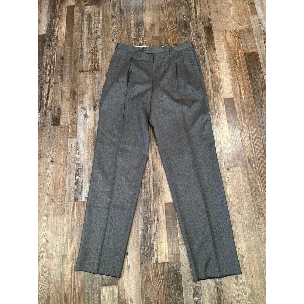 CORNELIANI ITALY x Barney's New York - Men's Grey Dress Pants Size 38 Designer