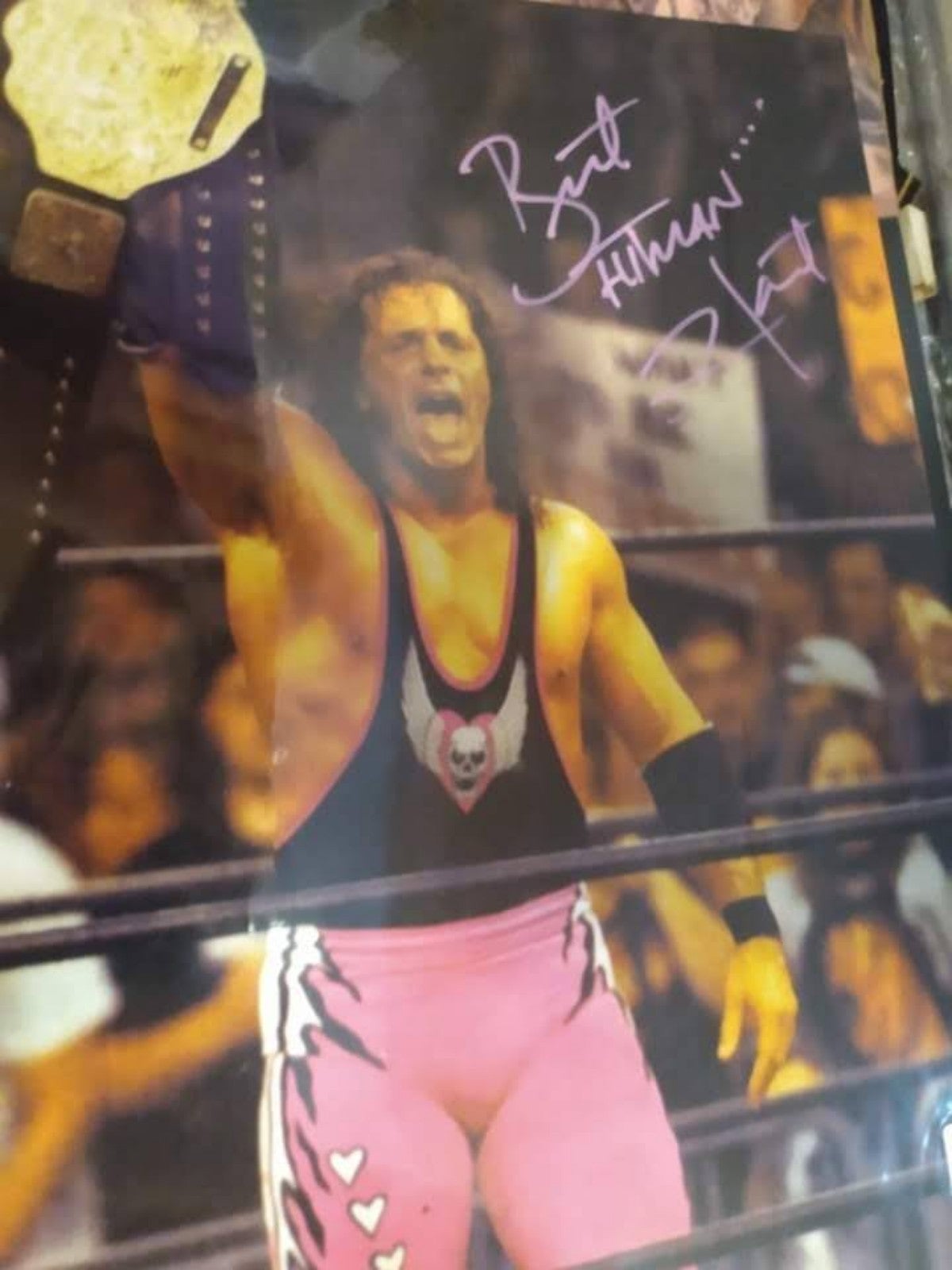 Bret Hart signed 11x14 jsa cert