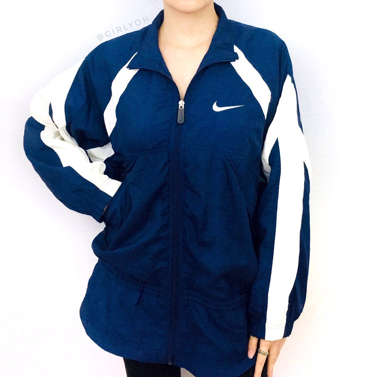 Vintage Nike Blue Vented Winderbreaker S