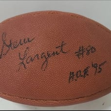 NFL STEVE LARGENT Signed Football with I