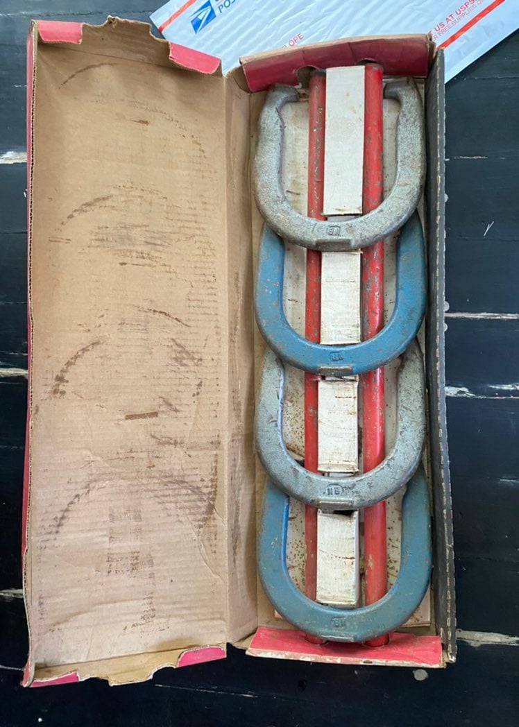 CHAMP #1 & #2  Horseshoes 4 Shoes 2 Stakes  Original Box Pitching Game