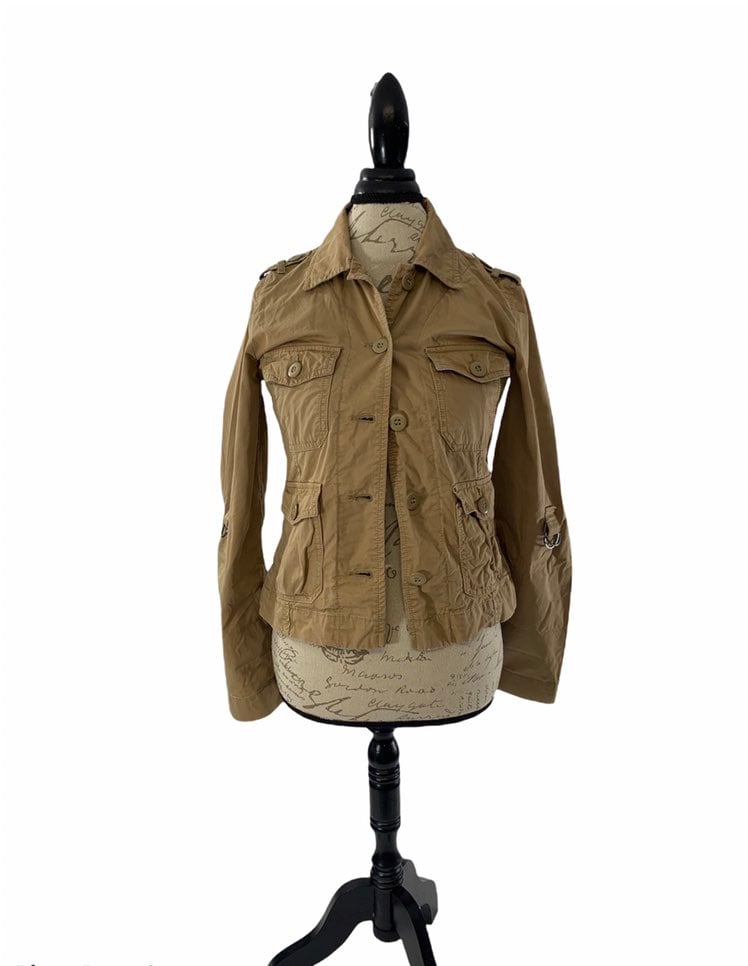 Lucky Brand 06-KH1 Military Style Jacket Women's Size XS