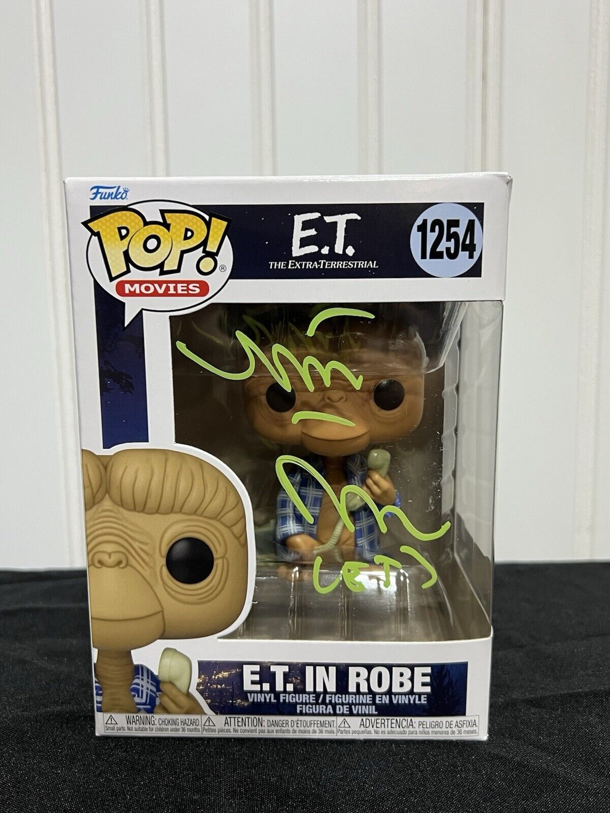 Matthew De Merritt Signed Movies E.T. Funko Pop #1254 E.T In Robe BAS
