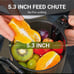 AMZCHEF Cold Press Juicer, 5.3 Self-Feeding Juicer Machines for Whole vegetable