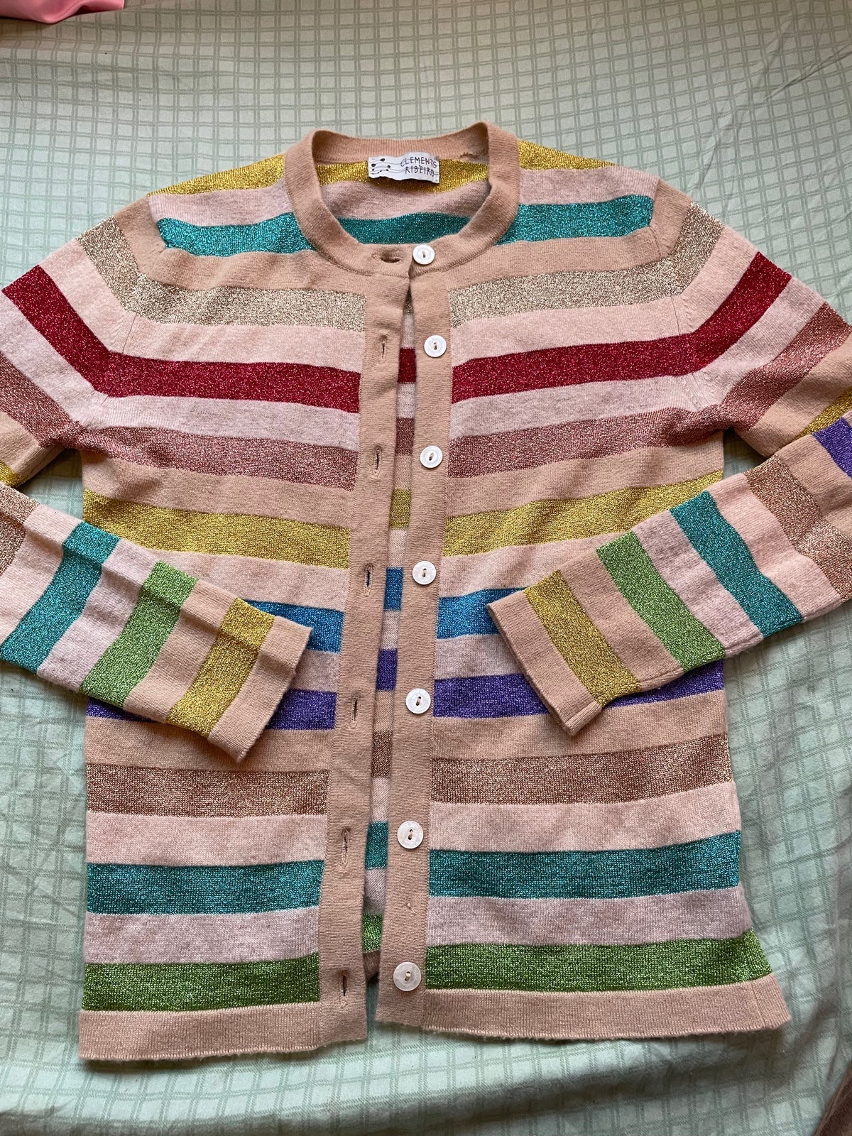 RARE Designer Clements Ribeiro Rainbow Cardigan