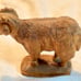 Hand Carved Wooden Goat Decor Gift Bethlehem Ornaments