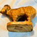 Hand Carved Wooden Goat Decor Gift Bethlehem Ornaments