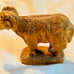 Hand Carved Wooden Goat Decor Gift Bethlehem Ornaments