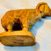Hand Carved Wooden Goat Decor Gift Bethlehem Ornaments