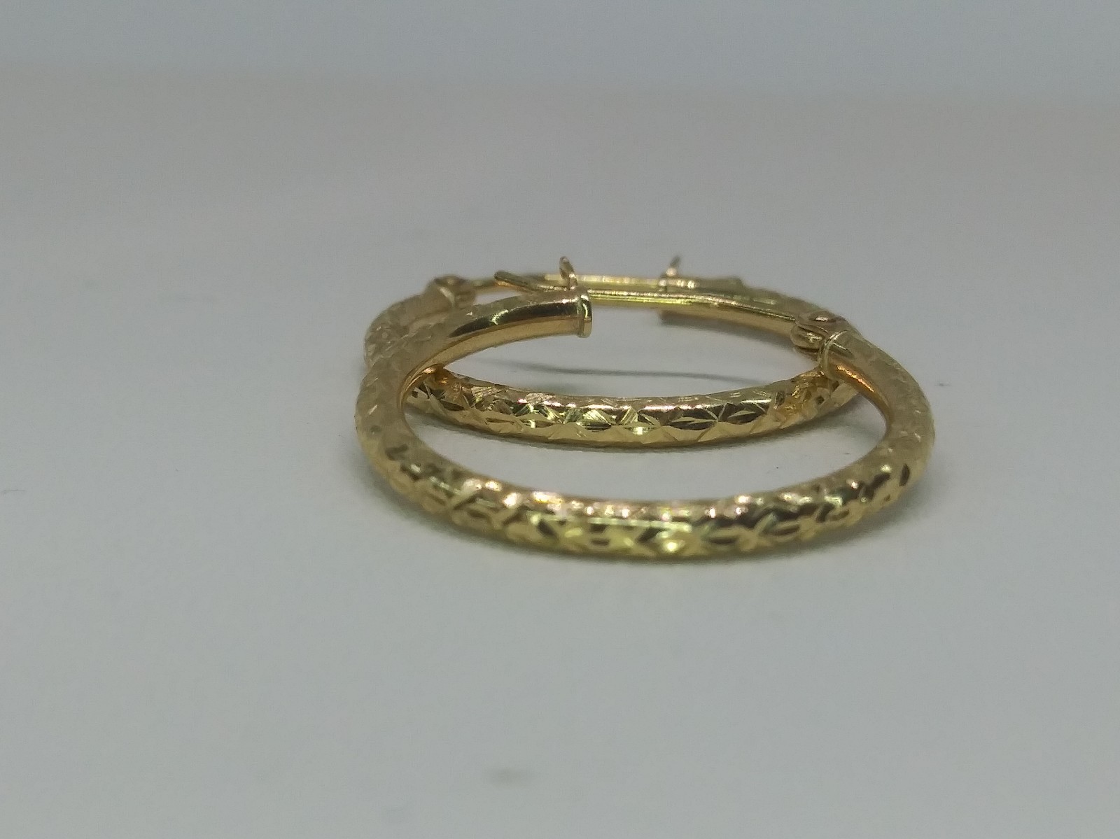 14k solid gold hoop earrings