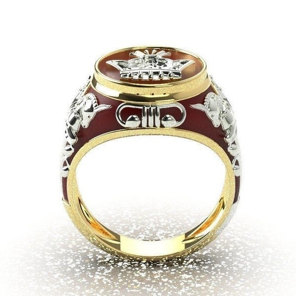 King Horse Ring 18K Gold Ring size 7
