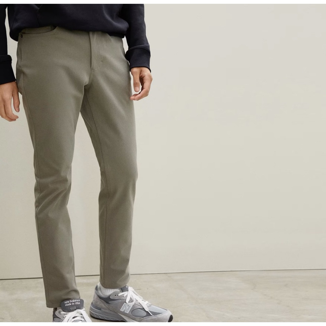 NWOT Everlane Performance Slim Fit Chino Pant Light Sage Size 34x32