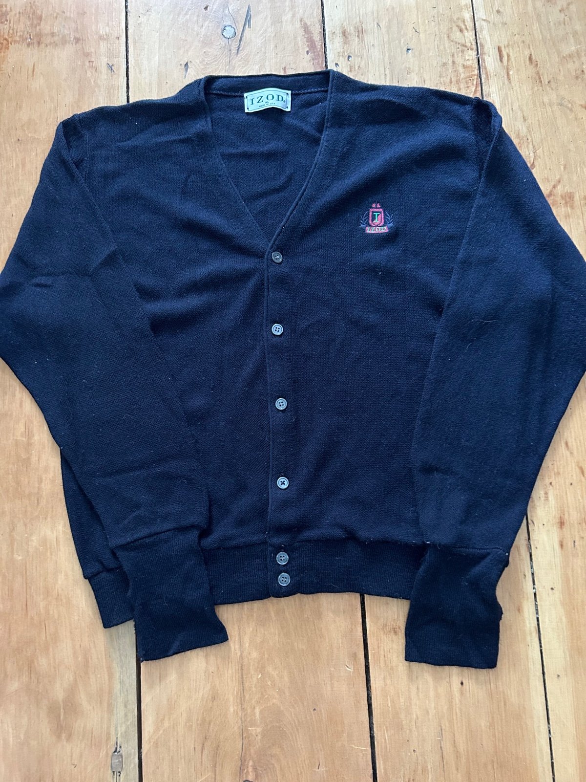 Men’s Vintage Izod Button up sweater size xl
