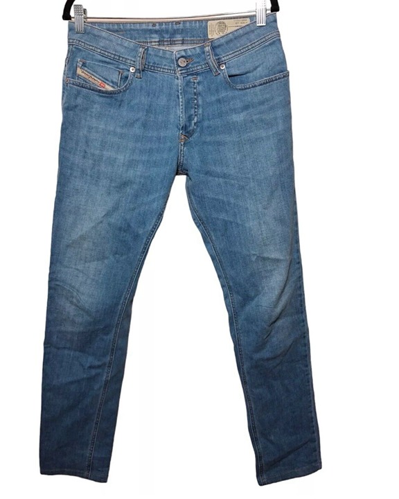 Diesel Jeans Mens 32X30 Blue Slim Skinny Sleenker Button Fly Stretch (*30x30)