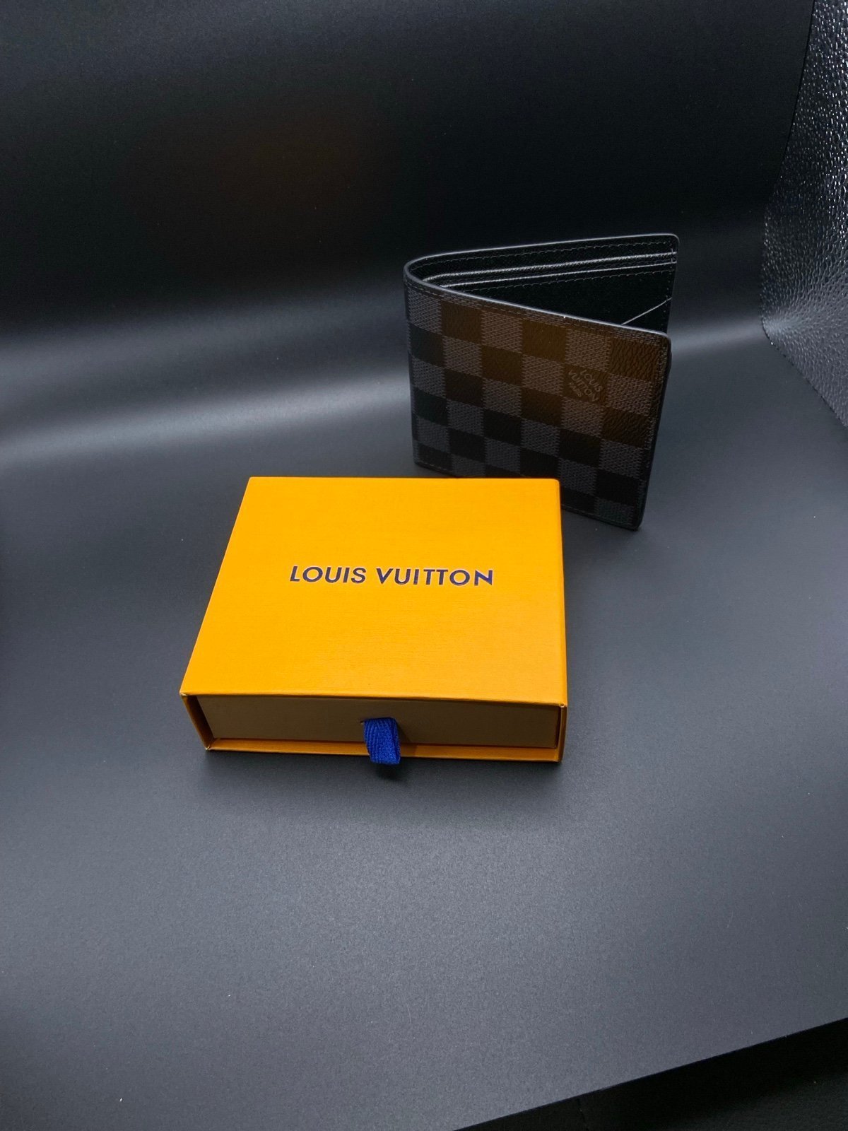 Louis Vuitton black graphite Damier Wallet
