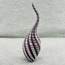 MURANO - Afro Masai Art Glass Blown Vase 7” Tall