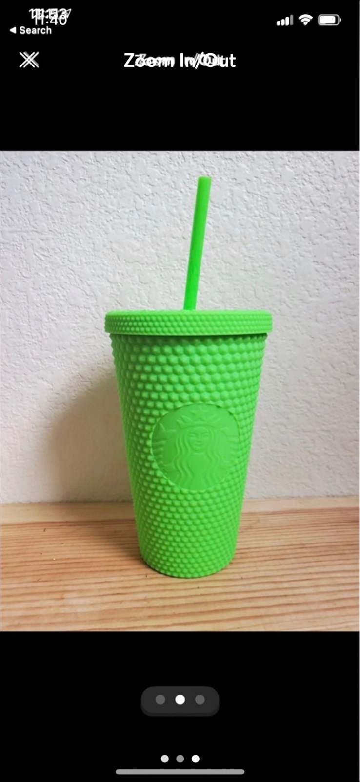 Starbucks tumbler MATTE Lime green