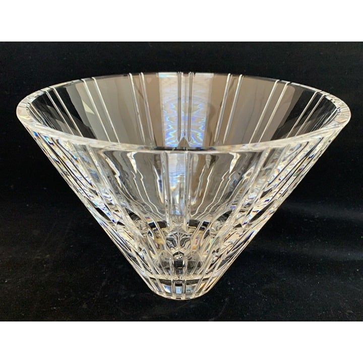 Waterford Crystal Round Meridian Bowl 109944 9 Diameter Ireland 6.75 Tall Rare