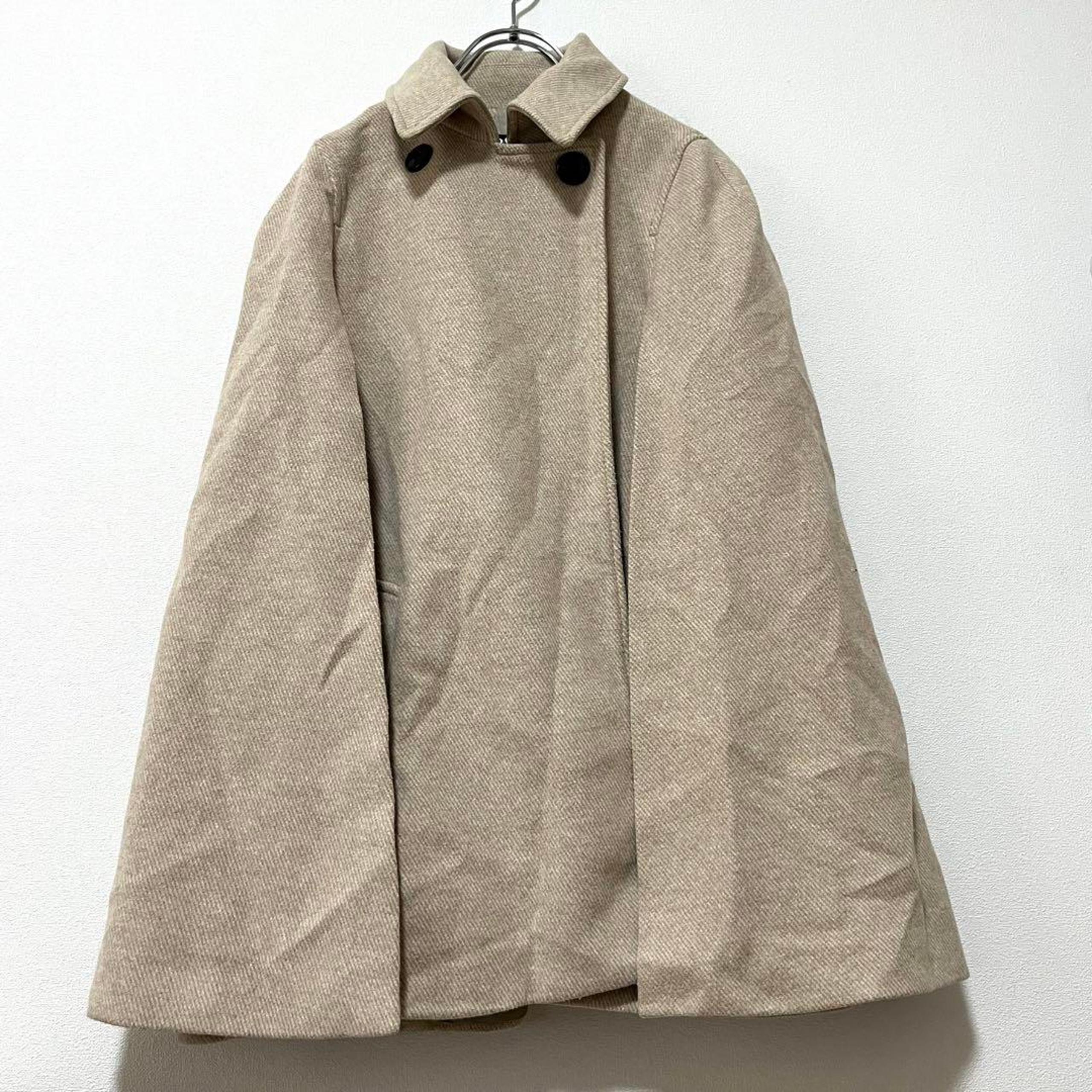 Excellent Condition ZARA Zara Cape Coat Poncho Women's Outerwear Beige S