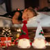 Luminous Dwarf Christmas Decorations, 4 Pack - Handmade Dwarfs, 11 inch Scandina