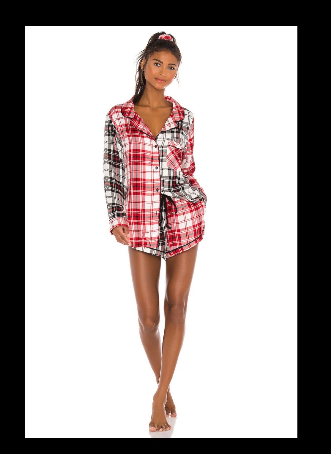 NWT Plush Apparel Woven Plaid Patchwork