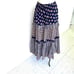 Billings Ruffle Skirt Womens One Size Vintage Tiered Pure Cotton Made In USA