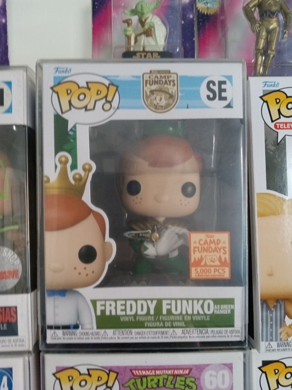 Freddie Funko as green power ranger