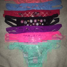 PINK Lace Strappy Thong Panty + FREE gift!