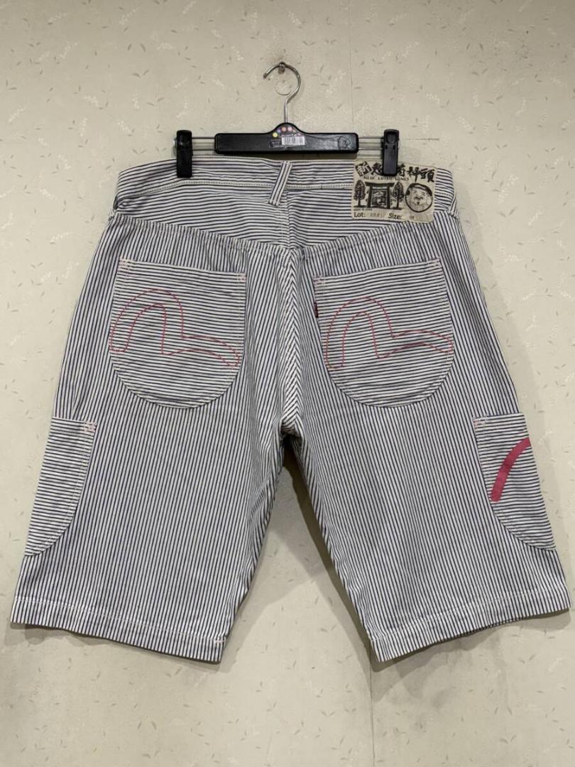 New Ebisu Kami-Atama Evisu Lot 2001 Cargo Half Short Denim