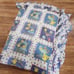 Vintage 90s Pokemon Pikachu Bedspread Comforter Blue White Multi Ruffle Twin
