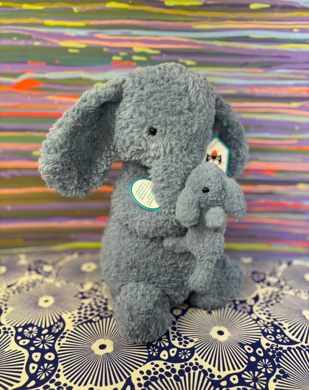 NWT Jellycat HUDDLES Blue ELEPHANT! Very sweet! So cute! FAST SHIPPING!!!
