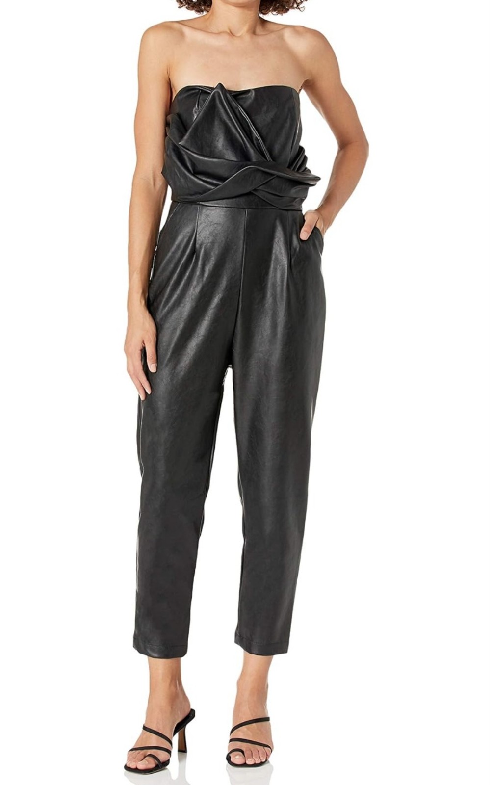 KENDALL + KYLIE Women's Front Tie Sleeveless Jumpsuit Size Medium