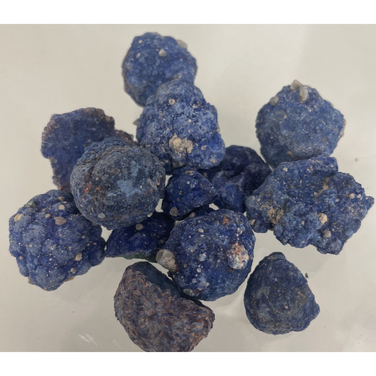 Unique Lot of Blue Azurite Gem Stone Crystals 220g