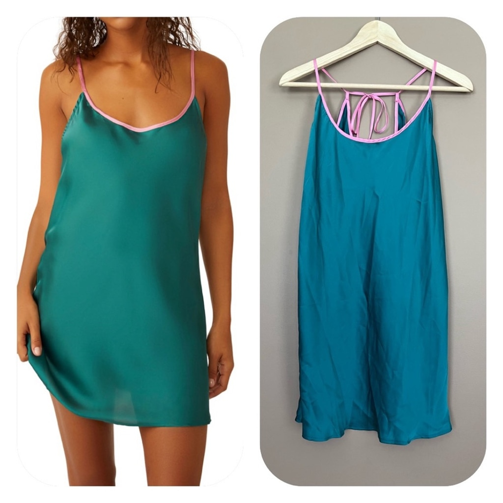 {Free People Intimately} Just What You Need Satin Chemise - Womens Medium